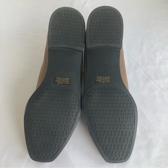 Women's Vivaia Ryan Square Toe Boots Booties Brown Chelsea Size 42/Size 10.5 - Picture 6 of 11